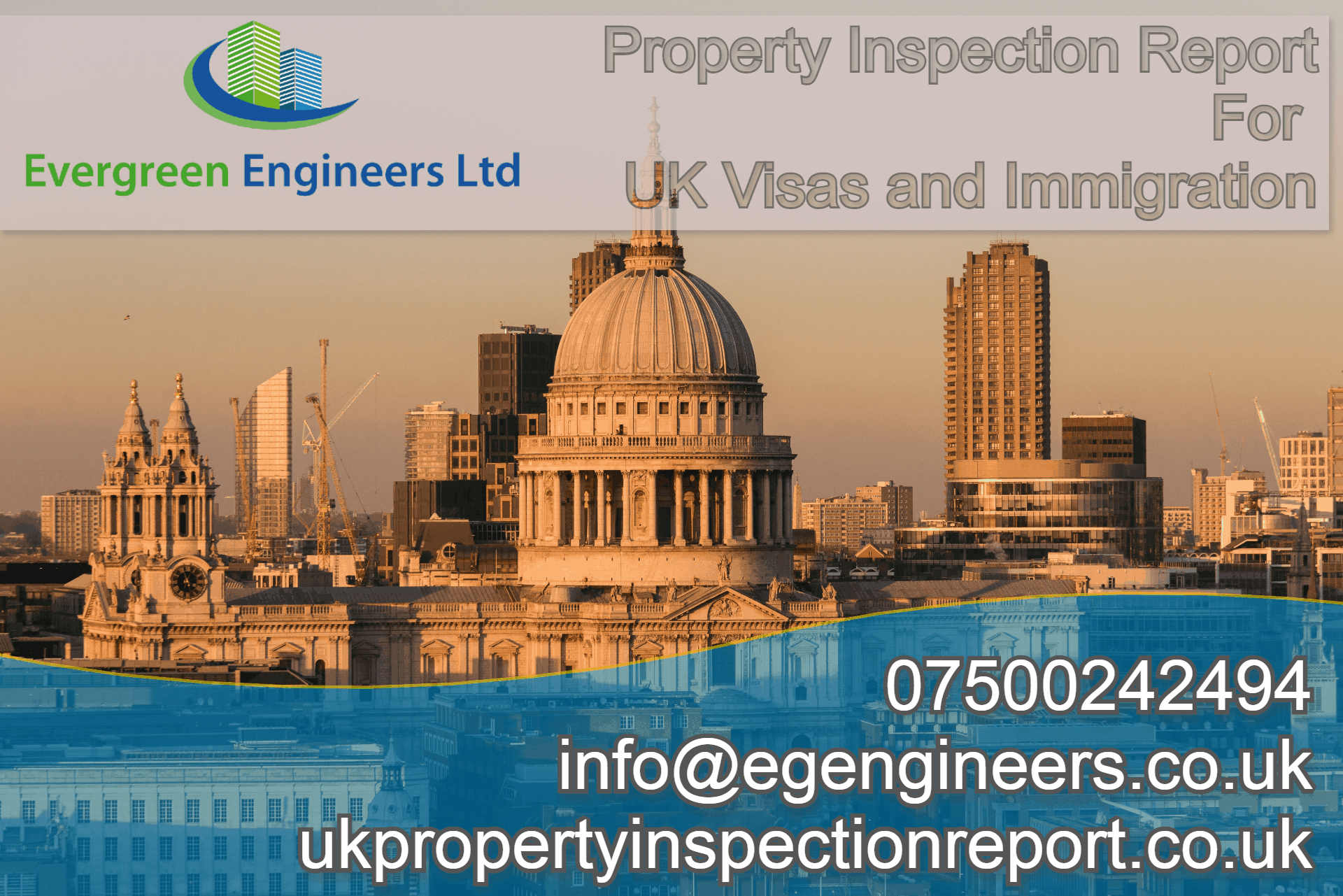 Property inspection Report North London for UK visas and Immigration