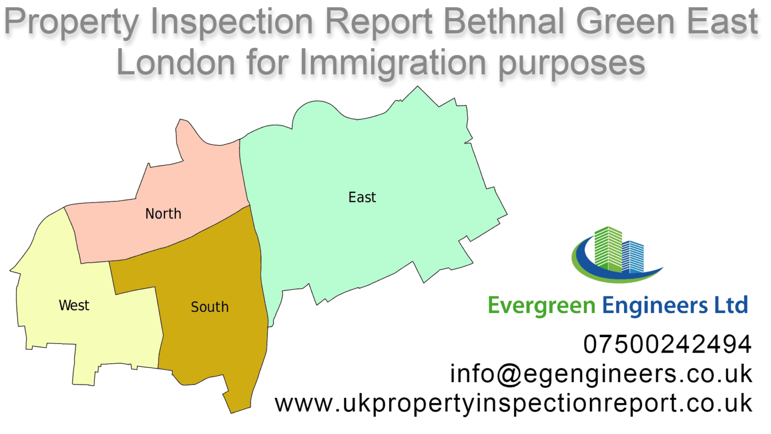 Property Inspection Report Bethnal Green East London for UK visa application