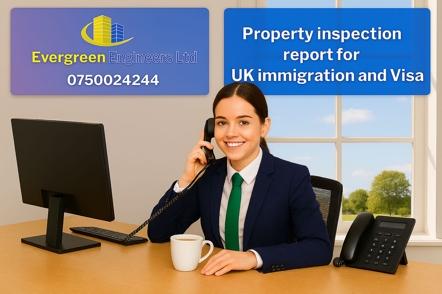 Property inspection report Hammersmith and Fulham London UK visa application Evergreen Engineers Ltd.