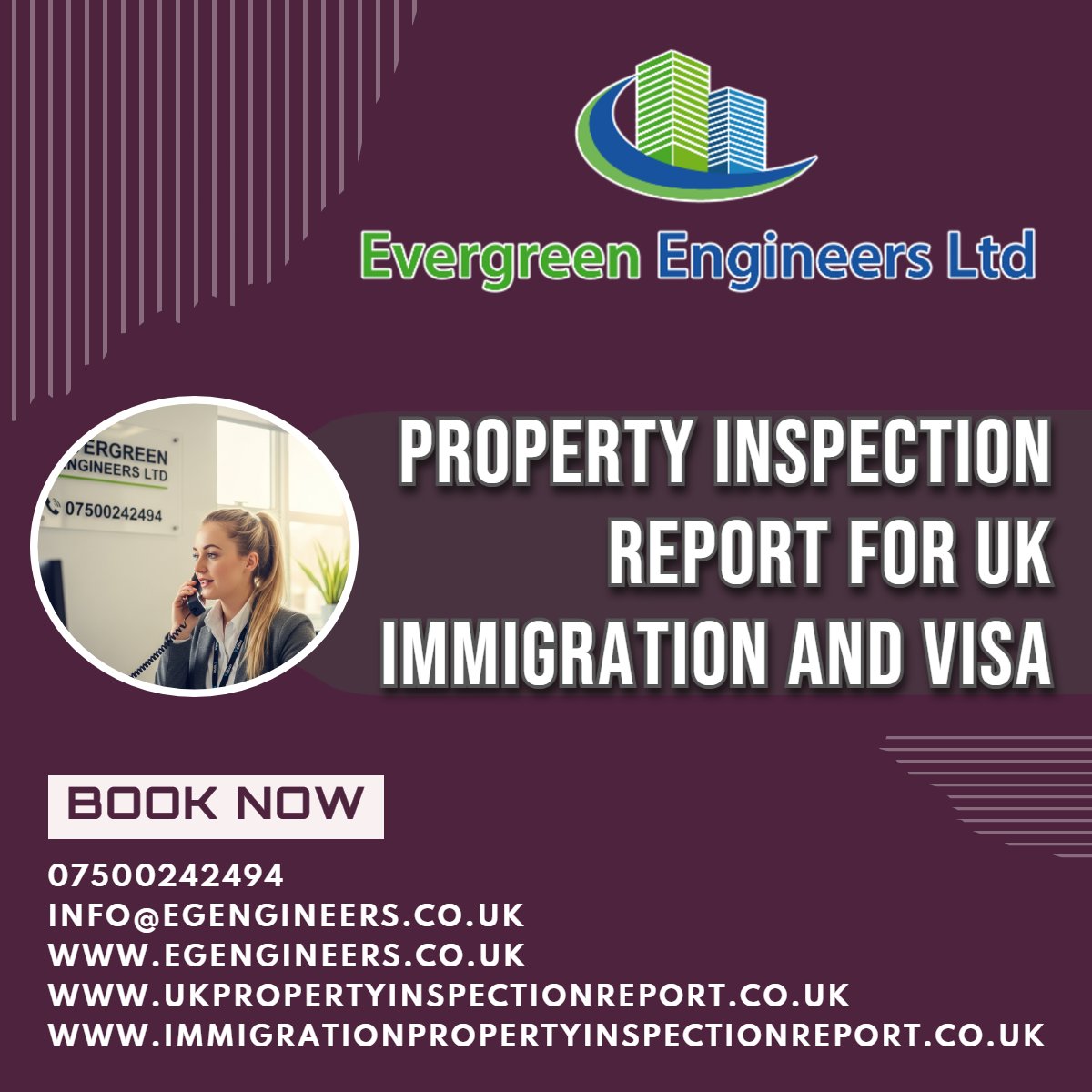 Property Inspection Report London Council for Immigration purposes