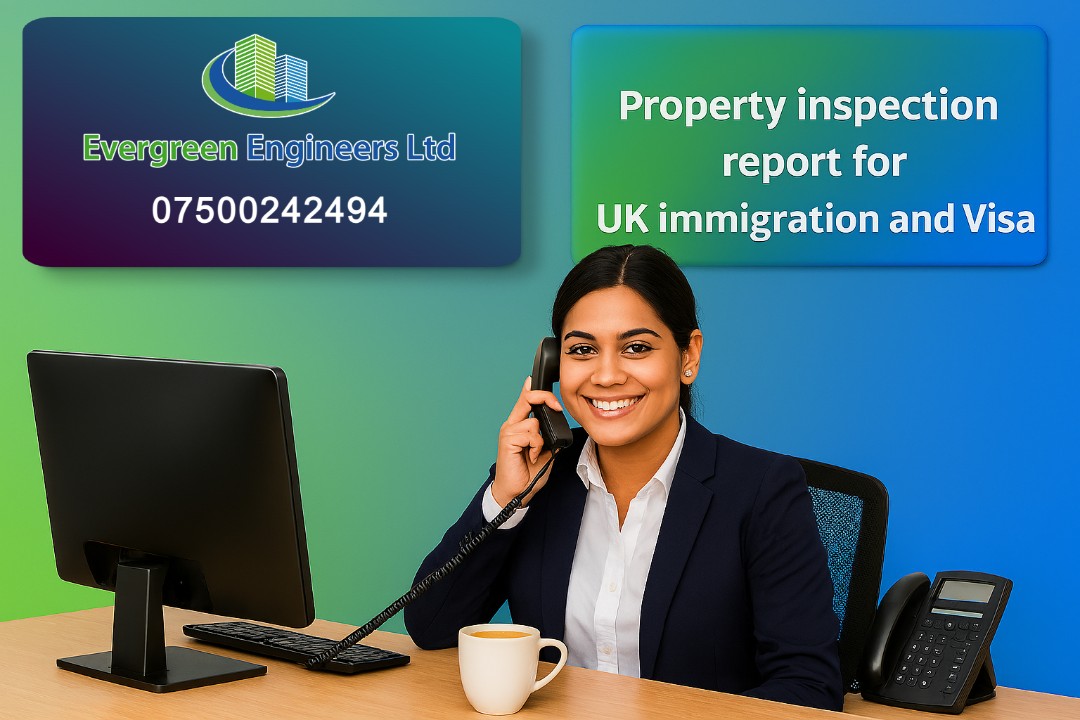 Professional Property Inspection Report in St Albans for UK Immigration and Visa applications by Evergreen Engineers Ltd.
