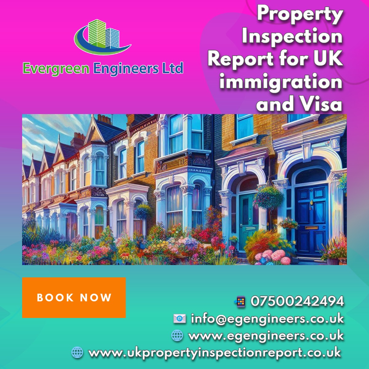 Property Inspection Report Bromley for UK visa and immigration – professional housing report by Evergreen Engineers Ltd