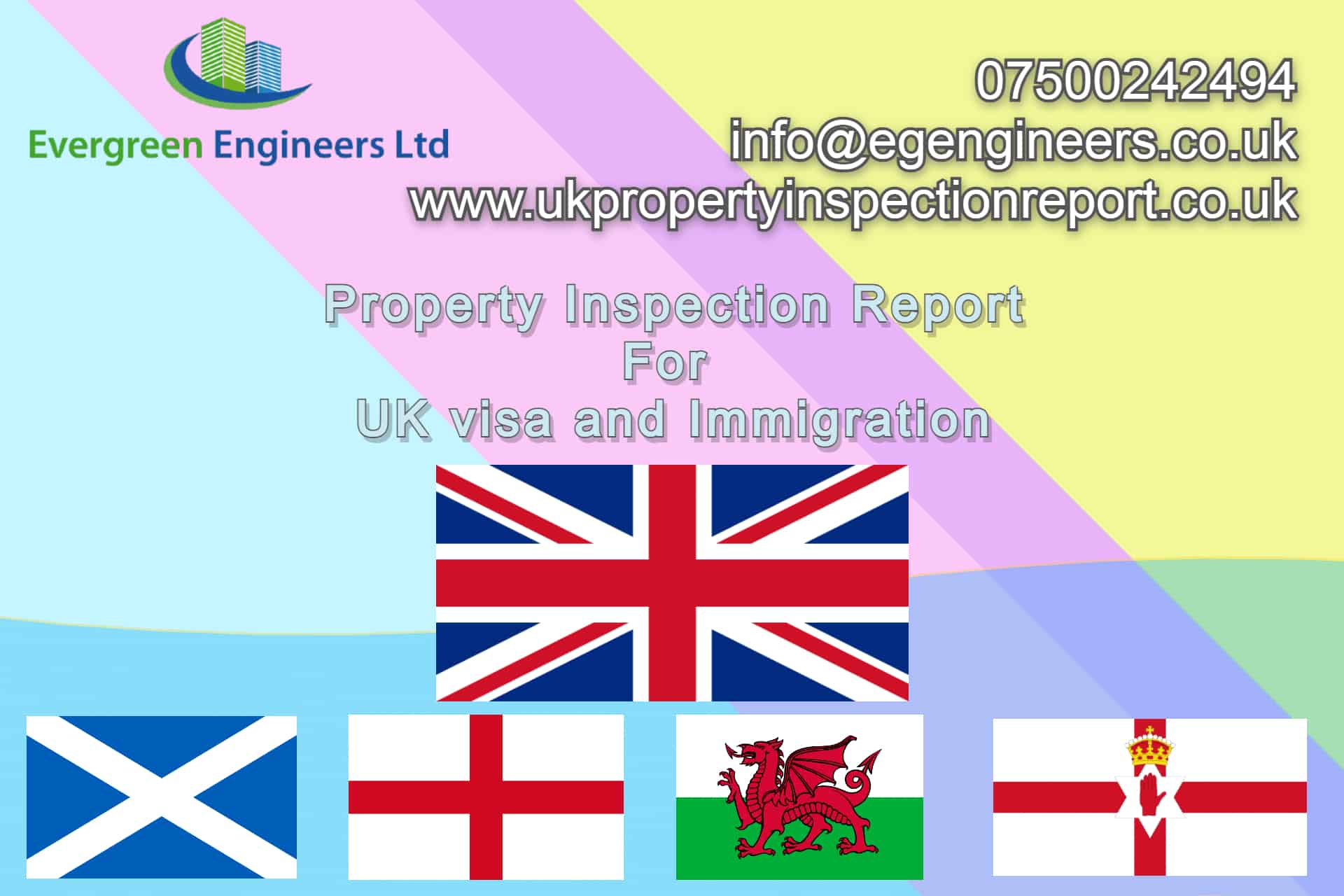 Property Inspection Report near me by Evergreen Engineers Ltd for UK Immigration and Visa applications – UKVI compliant housing assessment