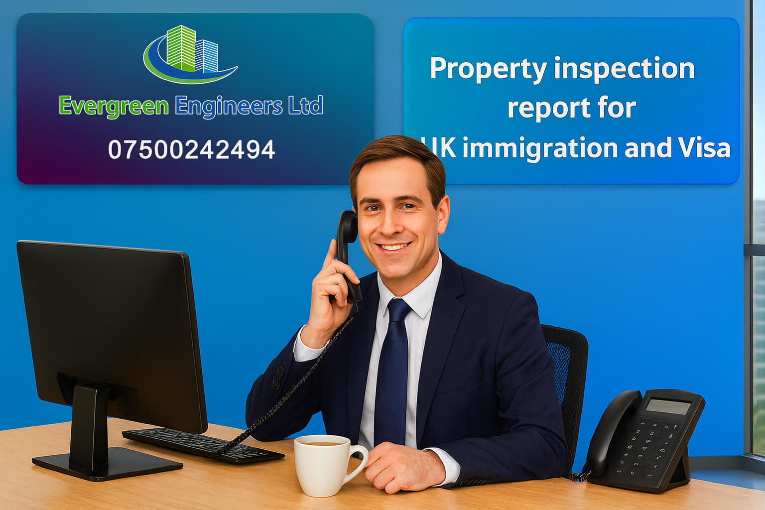Evergreen Engineers Ltd Property Inspection Report for a Southwark, London UK Visa application