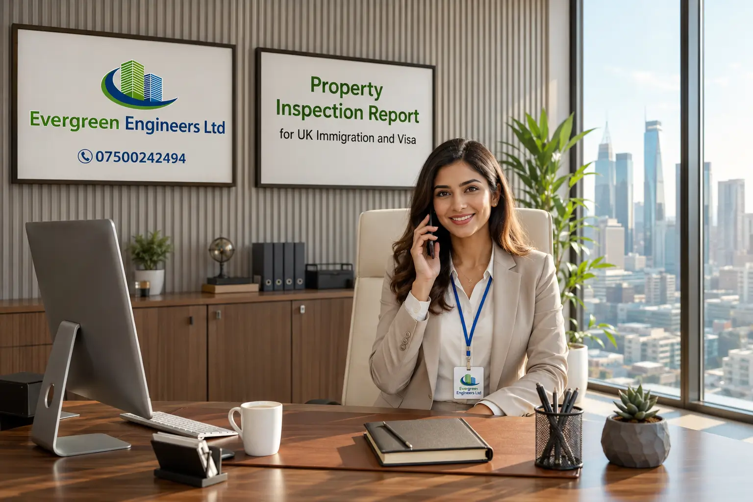 Property inspection report Hammersmith and Fulham London UK visa application Evergreen Engineers Ltd.