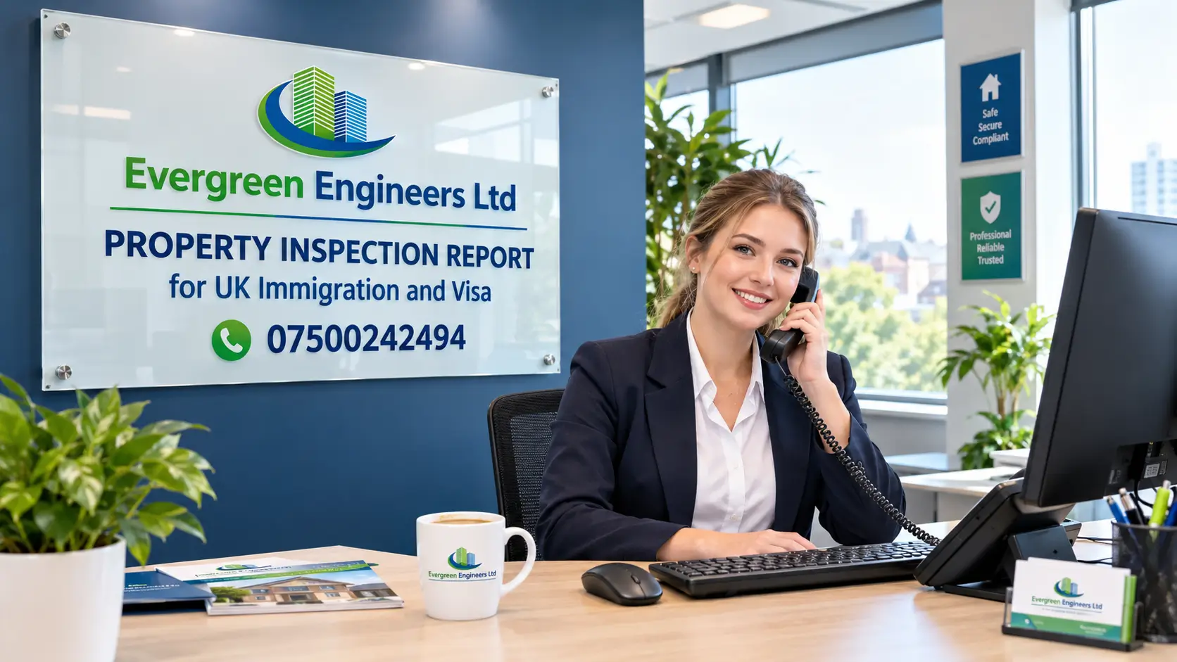 UKVI-compliant Property Inspection Report Edinburgh for UK Immigration and Visa applications by Evergreen Engineers Ltd