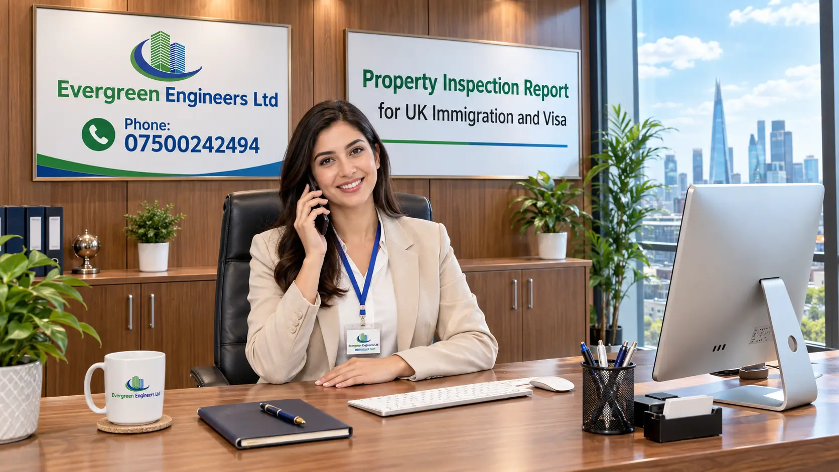 UKVI-compliant Property Inspection Report Reading for UK Immigration and Visa applications by Evergreen Engineers Ltd